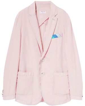 PUCCI ノッチドラペル ジャケット - ピンク