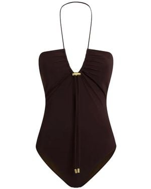 Moschino Bañador Con Cuello Halter - Blanco