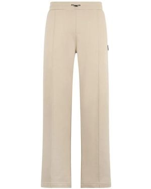Billionaire Logo-Patch Track Trousers - Natural