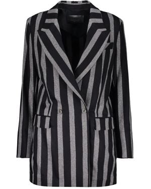 Lorena Antoniazzi Striped Blazer - Black