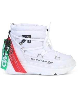 F_WD Botas con plataforma y cordones - Blanco