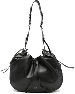 Isabel Marant Sac Porté Épaule En Cuir À Lien De Resserrage - Noir