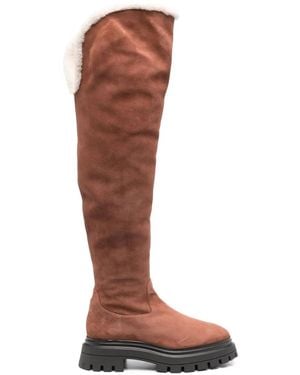 Stuart Weitzman Bedford Suede Thigh-High Boots - Brown