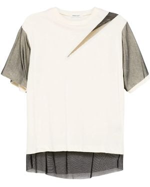 Undercover Layered Cotton T-Shirt - Natural