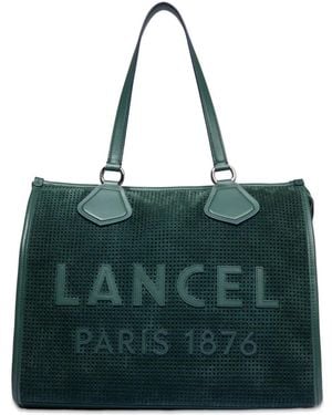 Lancel Large Logo-Patch Tote Bag - Green