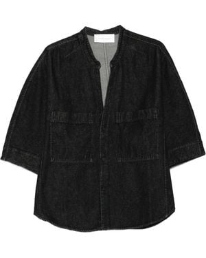 Christian Wijnants Tampari Short-Sleeve Pocket Top - Black