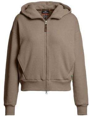 Parajumpers Vreda Logo-Patch Hoodie - Brown