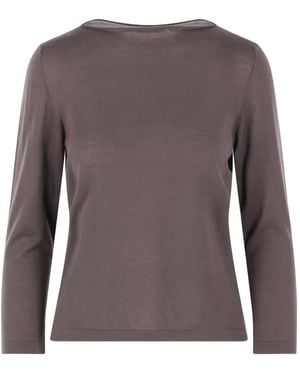 Dusan Boat-Neck T-Shirt - Brown