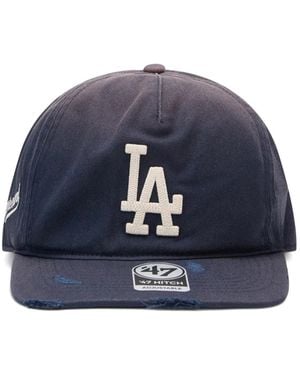 Represent X '47 Mlb Cappello Da Baseball Los Angeles Dodgers Con Effetto Vissuto E Logo - Blu