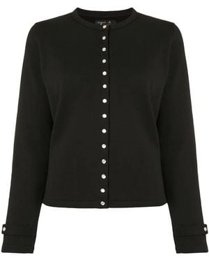 agnès b. Rosana Snap Cardigan - Black