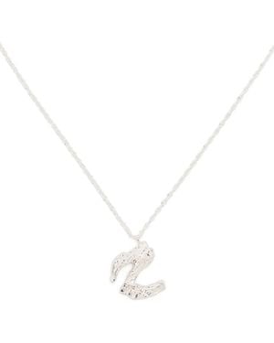 Loveness Lee Z Alphabet Pendant Necklace - White