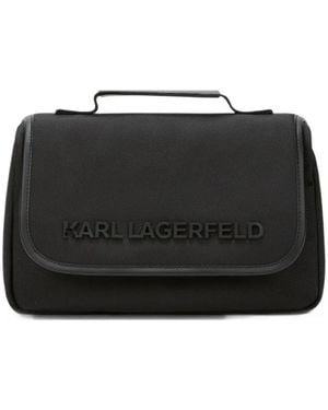 KARL LAGERFELD Trousse Da Bagno K/Nomad Con Logo - Nero