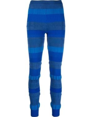 Acne Studios Textured Rib Leggings - Blue