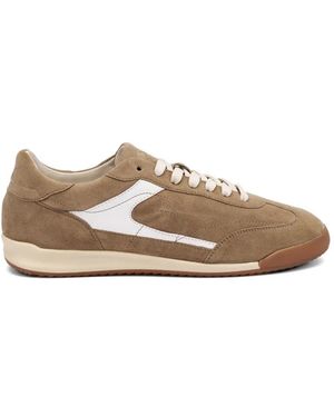 Frau Cross Hybrid Suede Trainers - Natural