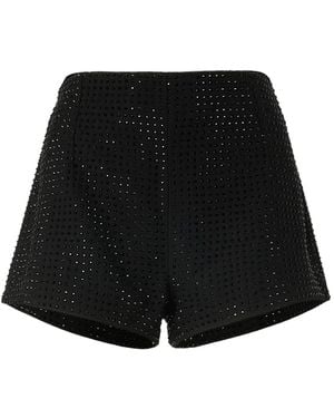 Pinko Shorts mit Strass - Schwarz