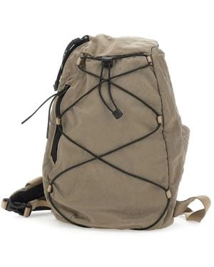 C.P. Company Lens-Pocket Drawstring Backpack - Natural