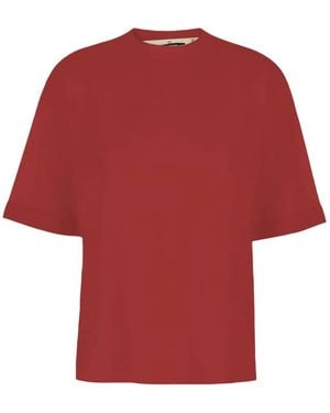 Jacquemus Kurzärmeliges T-Shirt Mit Ripsband - Rot