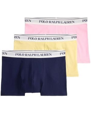 Polo Ralph Lauren Lot De Deux Boxers En Coton Mélangé - Bleu
