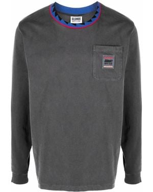 BBCICECREAM Cotton Contrasting-Collar Sweatshirt - Grey