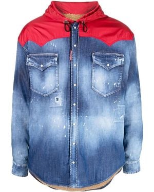 DSquared² Hybrid Denim Jacket Blue
