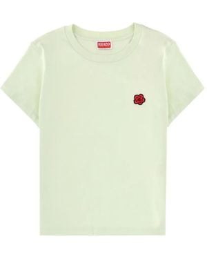 KENZO Boke Flower appliqué T-shirt - Natur