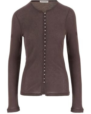 By Malene Birger Blouse Met Knoopsluiting - Bruin