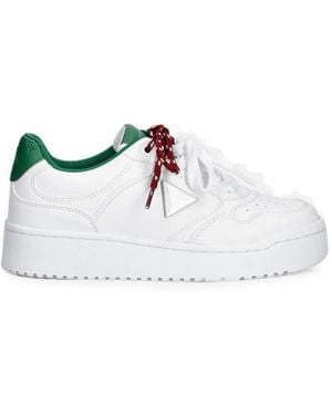 Guess Joezi Logo-Plaque Low-Top Sneakers - White