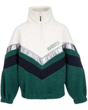 Brunotti Sandy Colour-Block Fleece Sweater - Green