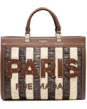 RUE MADAM PARIS Tangeri Tote Bag - Brown