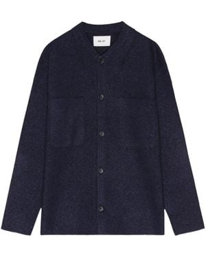 NN07 Jonas Chest-Pocket Cardigan - Blue