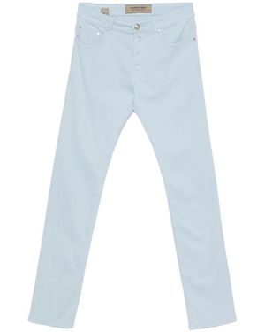 Hand Picked Ravello Slim-Fit Pants - Blue