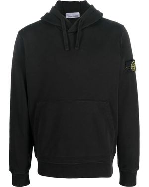 Stone Island Felpa cotone - Nero