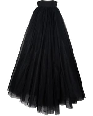 Off-White c/o Virgil Abloh Trägerloses Tüllkleid - Schwarz