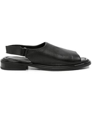 SERGIO MORETTI FIRENZE Slingback Touch-Strap Sandals - Black
