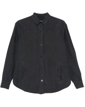 Boglioli Button-Up Shirt Jacket - Black