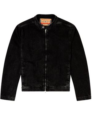 DIESEL Denim Motorjack - Zwart