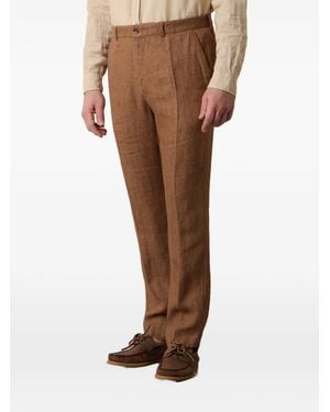 Brooks Brothers Herringbone-Pattern Trousers - Brown