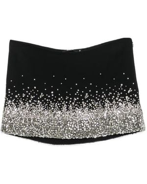 Amen Crystal-Embellished Mini Skirt - Black