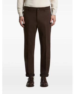 Peserico Pantalones De Vestir Con Cinturilla Elástica - Marrón