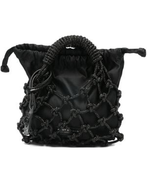 Kurt Geiger Macramé Mini Bag - Black