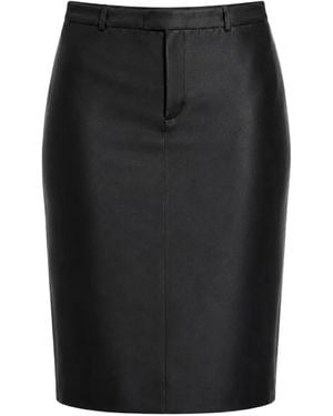 Gucci Silk Faille-Finish Skirt - Black