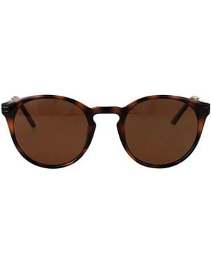 Calvin Klein Round-Frame Sunglasses - Brown