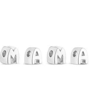Tous Set de cuatro charms MAMA - Blanco