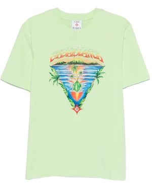 CASABLANCA Mini Jersey T-Shirt For - Green