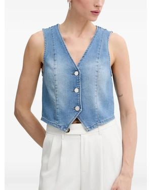 Morgan V-Neck Waistcoat - Blue