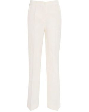 P.A.R.O.S.H. Pleated-Front Trousers - White