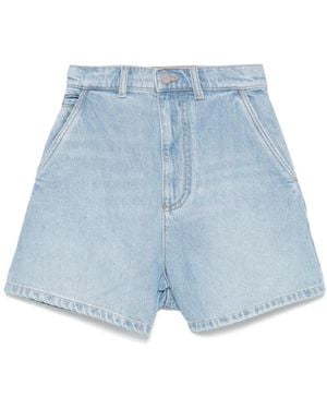 Emporio Armani Short J77 En Jean - Bleu