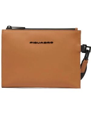 Piquadro Clutch Impermeabile - Marrone