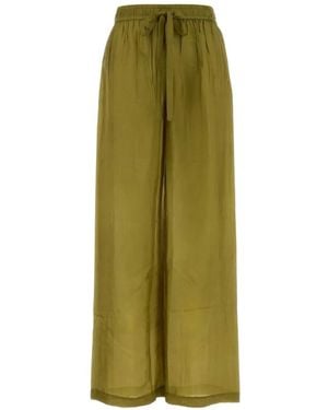 THE ROSE IBIZA Drawstring Palazzo Pants - Green