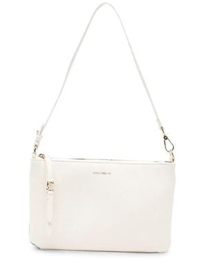 Coccinelle Mini C-Easy Grained Clutch Bag - White